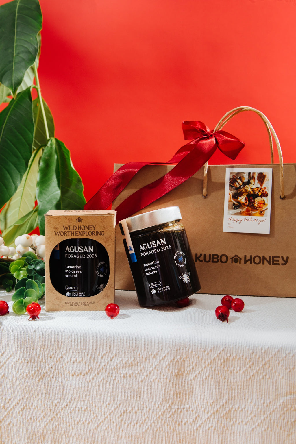 Agusan Hapag 280mL in Kubo Honey holiday gift packaging