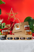 Sari-sari Set of four 100mL honeys in Kubo Honey holiday gift packaging