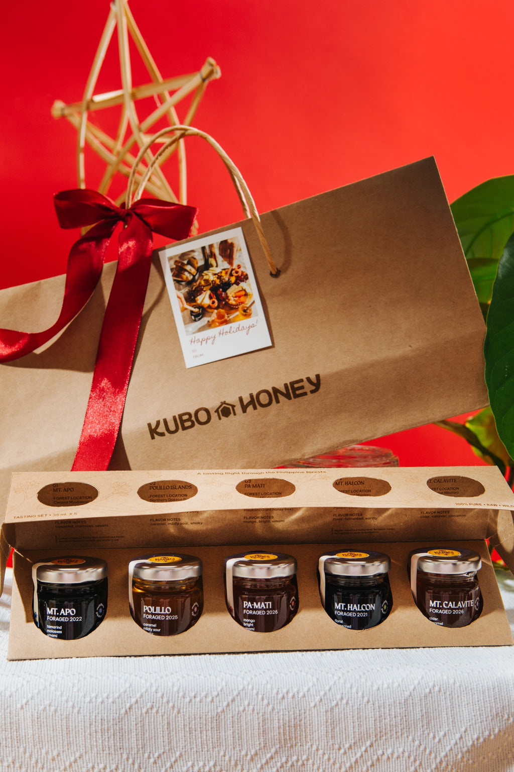 Tasting Set in Kubo Honey holiday gift packaging